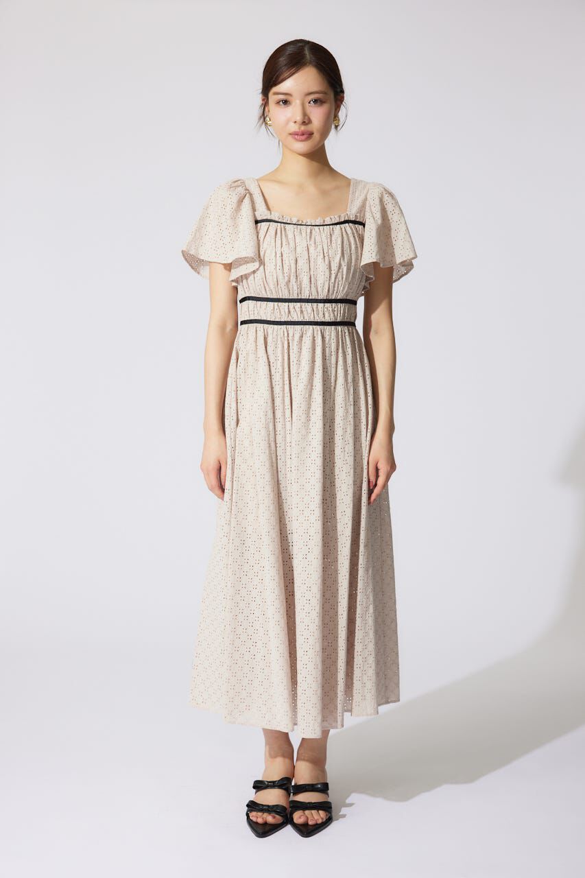 rienda「コットンレースフレアワンピース」|ワンピース|