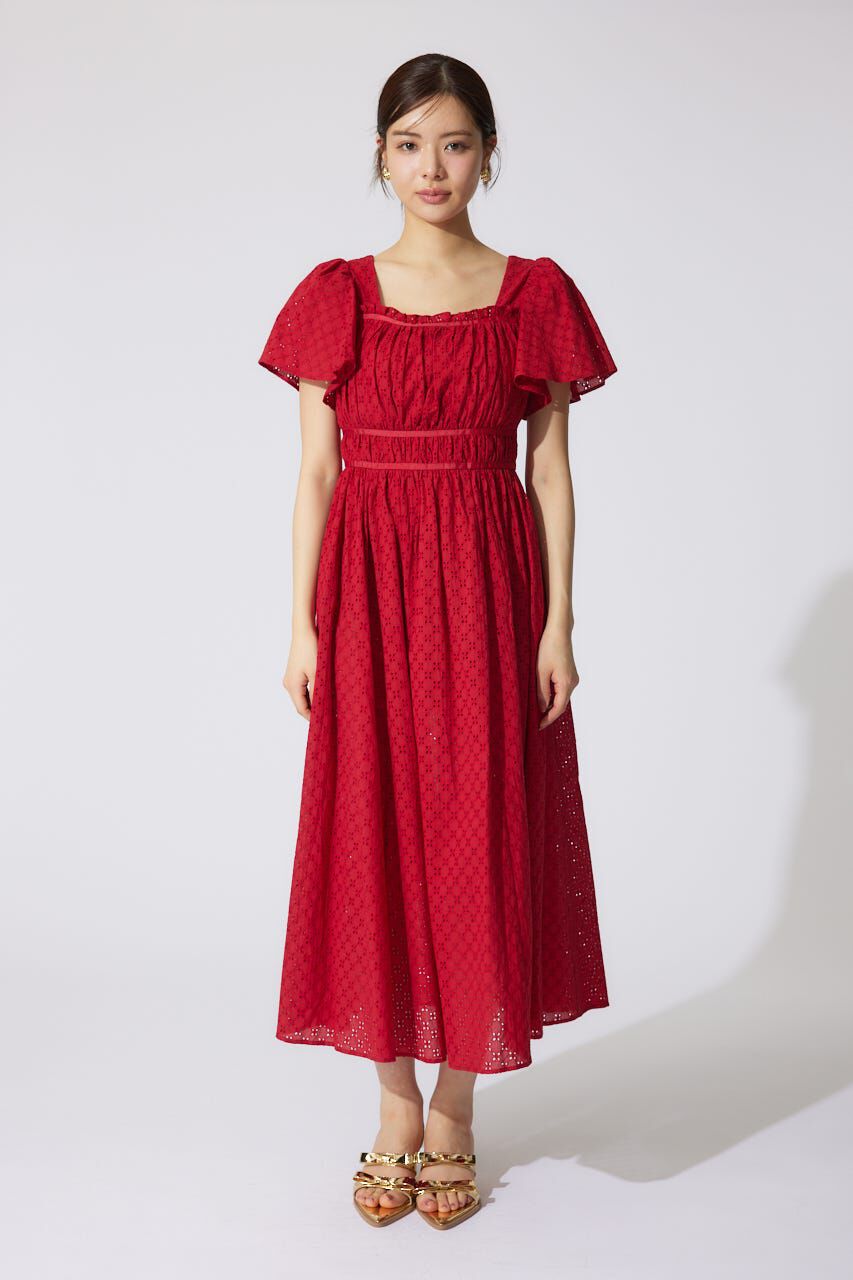 rienda「コットンレースフレアワンピース」|ワンピース|