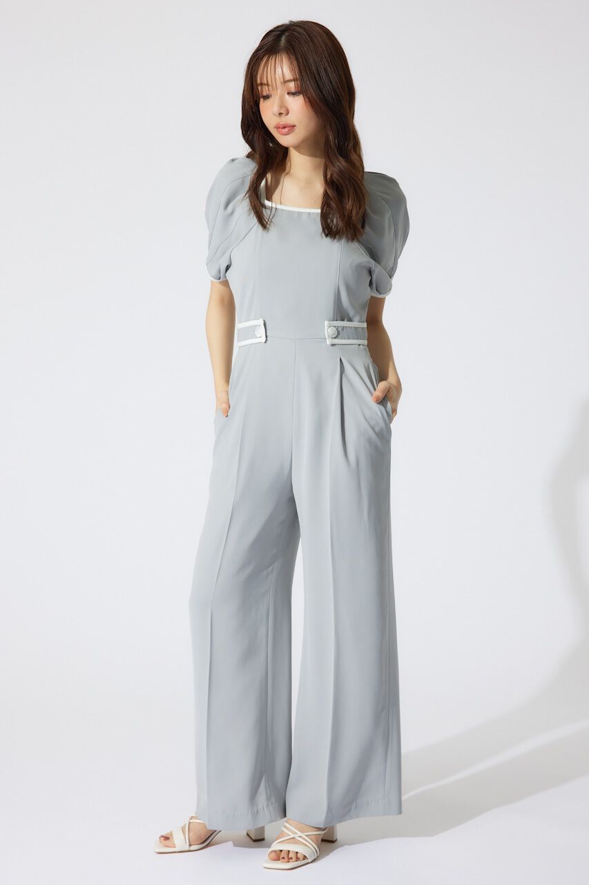 rienda「バイカラーロンパース」|ワンピース|