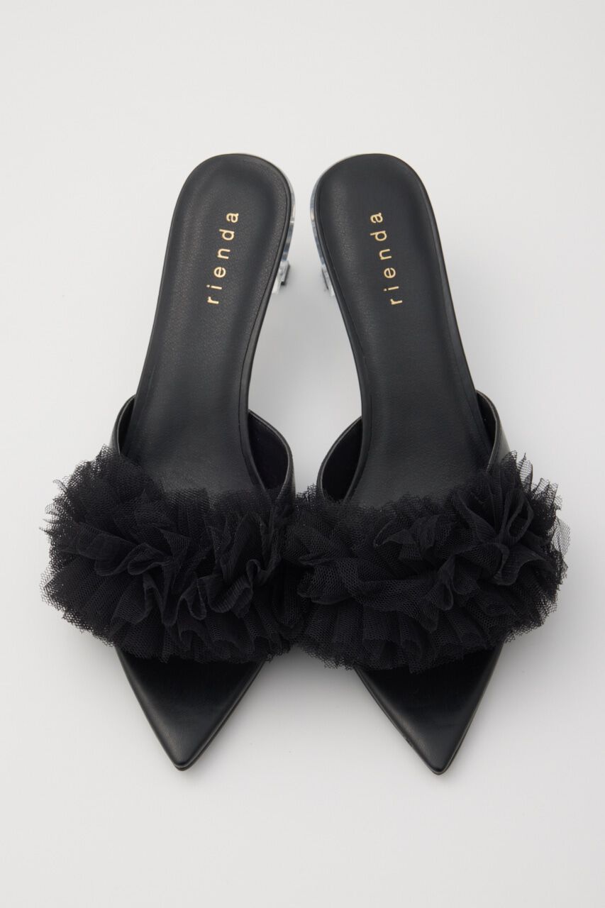 rienda「クリアヒールチュールサンダル」|サンダル|