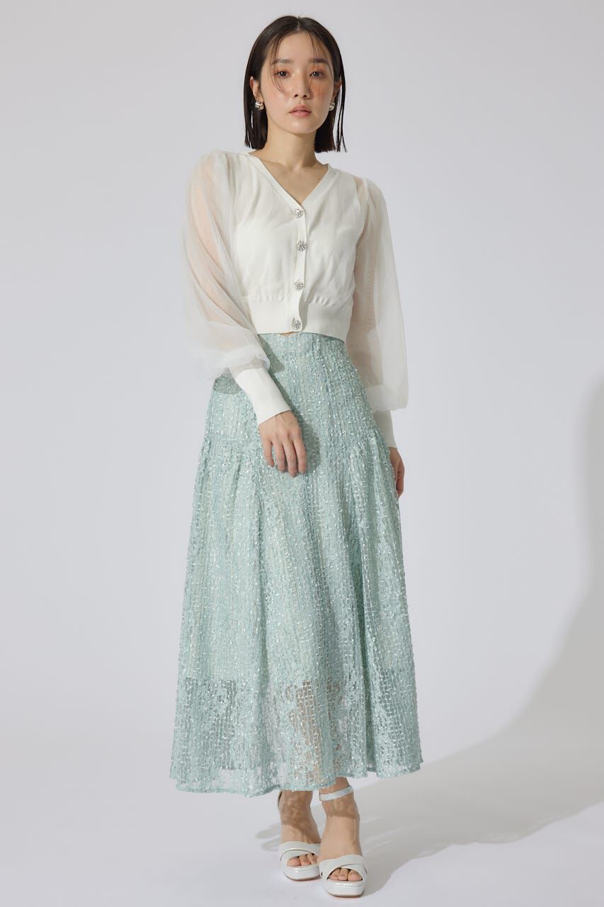 rienda「サイドボリュームジャストウエストスカート」|スカート|