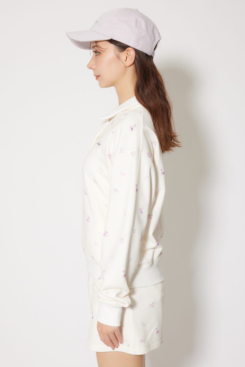 rienda「フラワースウェットトップス」|Tシャツ・カットソー|