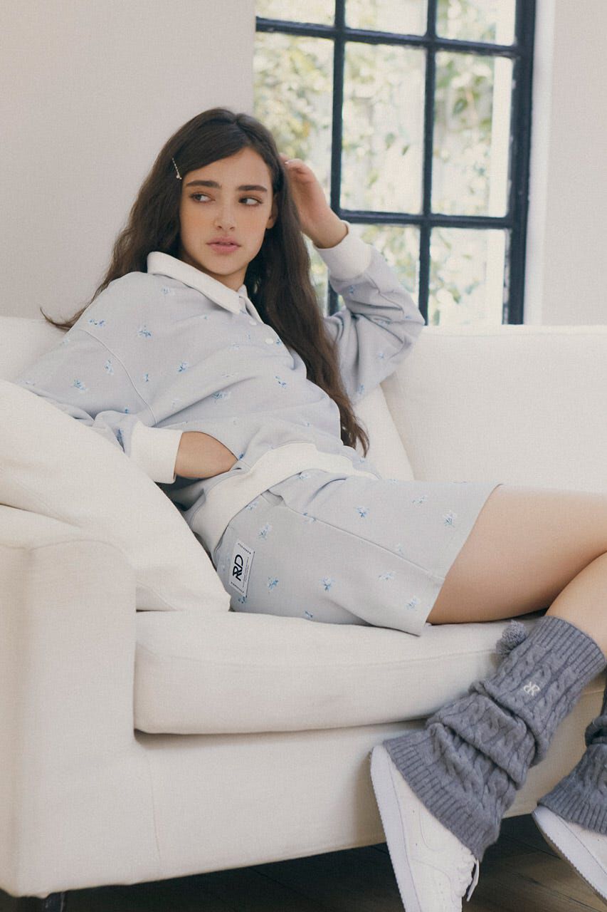 rienda「フラワースウェットトップス」|Tシャツ・カットソー|