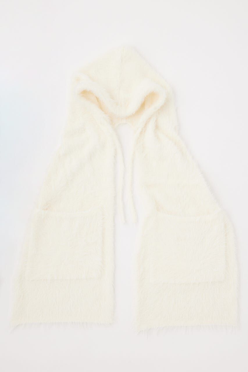 rienda「フード付きシャギーストール」|その他|