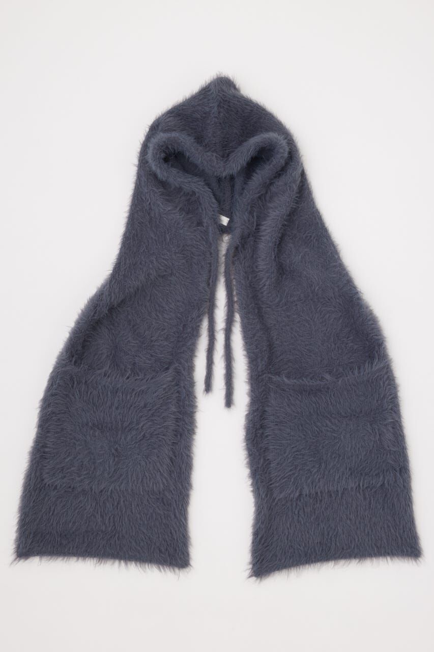 rienda「フード付きシャギーストール」|その他|