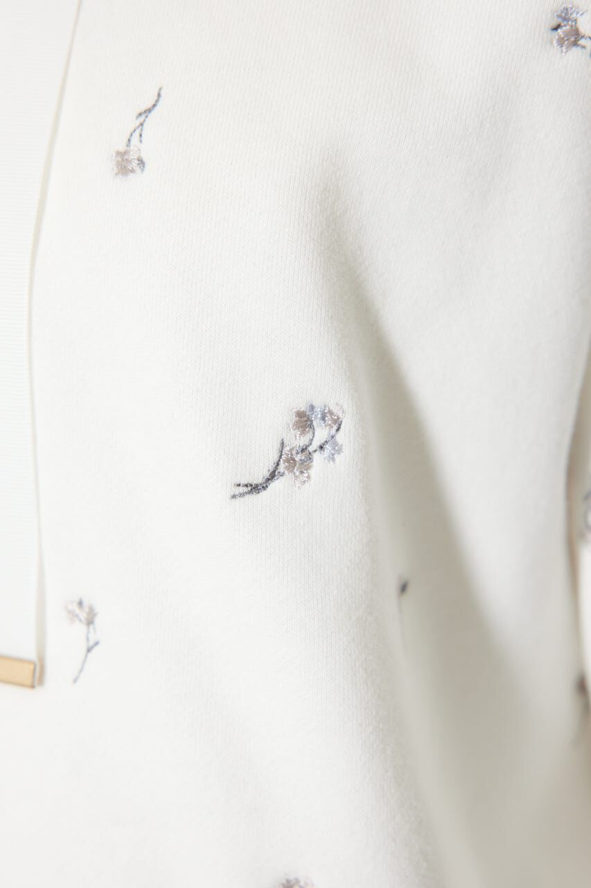 rienda「フラワー刺繍スウェットトップス」|Tシャツ・カットソー|