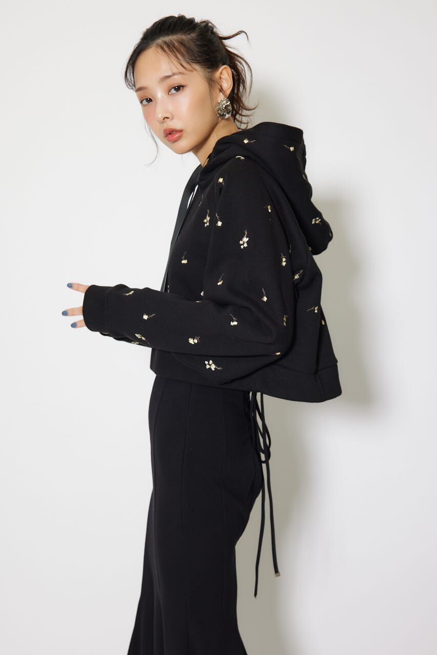 rienda「フラワー刺繍スウェットトップス」|Tシャツ・カットソー|