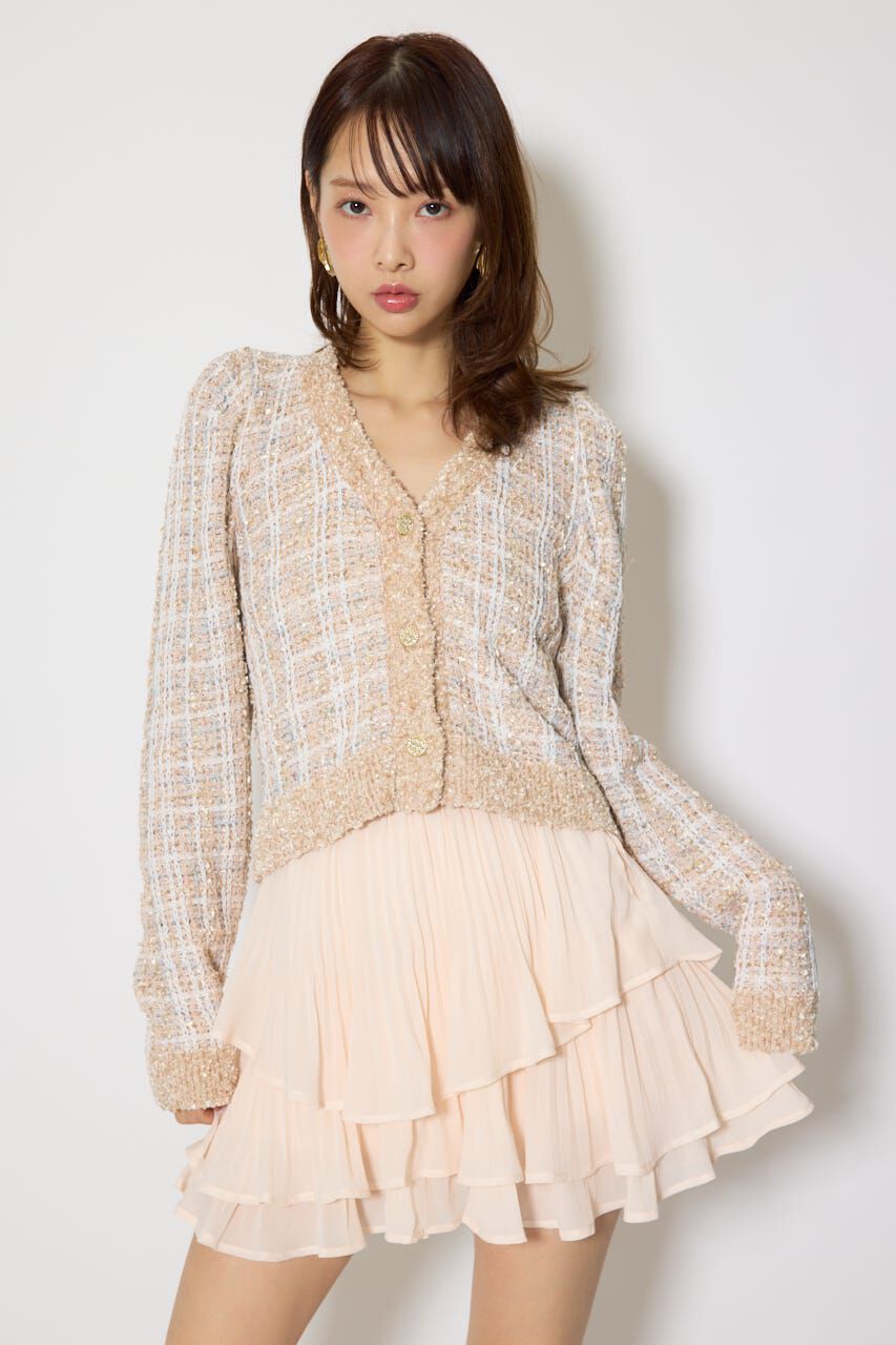 rienda「プリーツティアードミニスカート」|スカート|