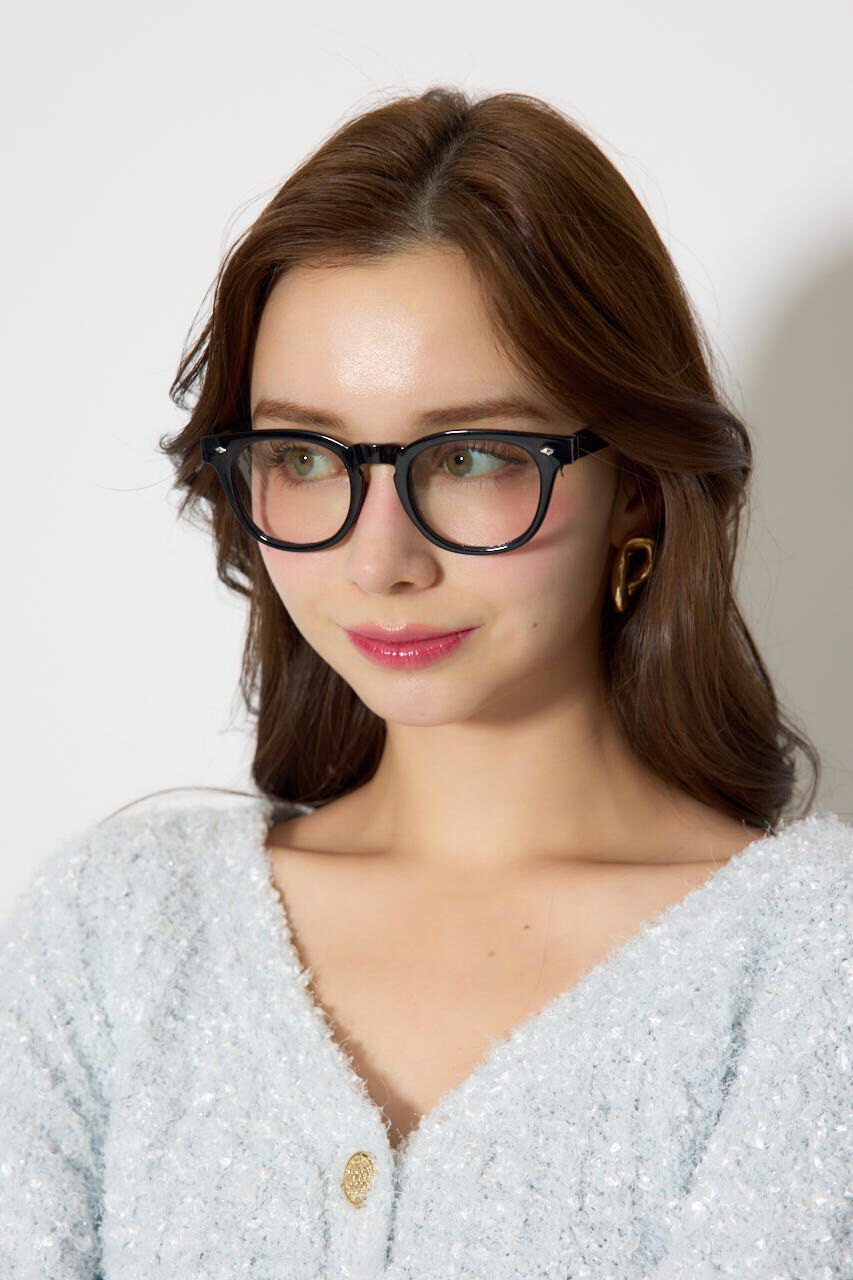 rienda「調光レンズウェリントンアイウェア」|メガネ|BLK