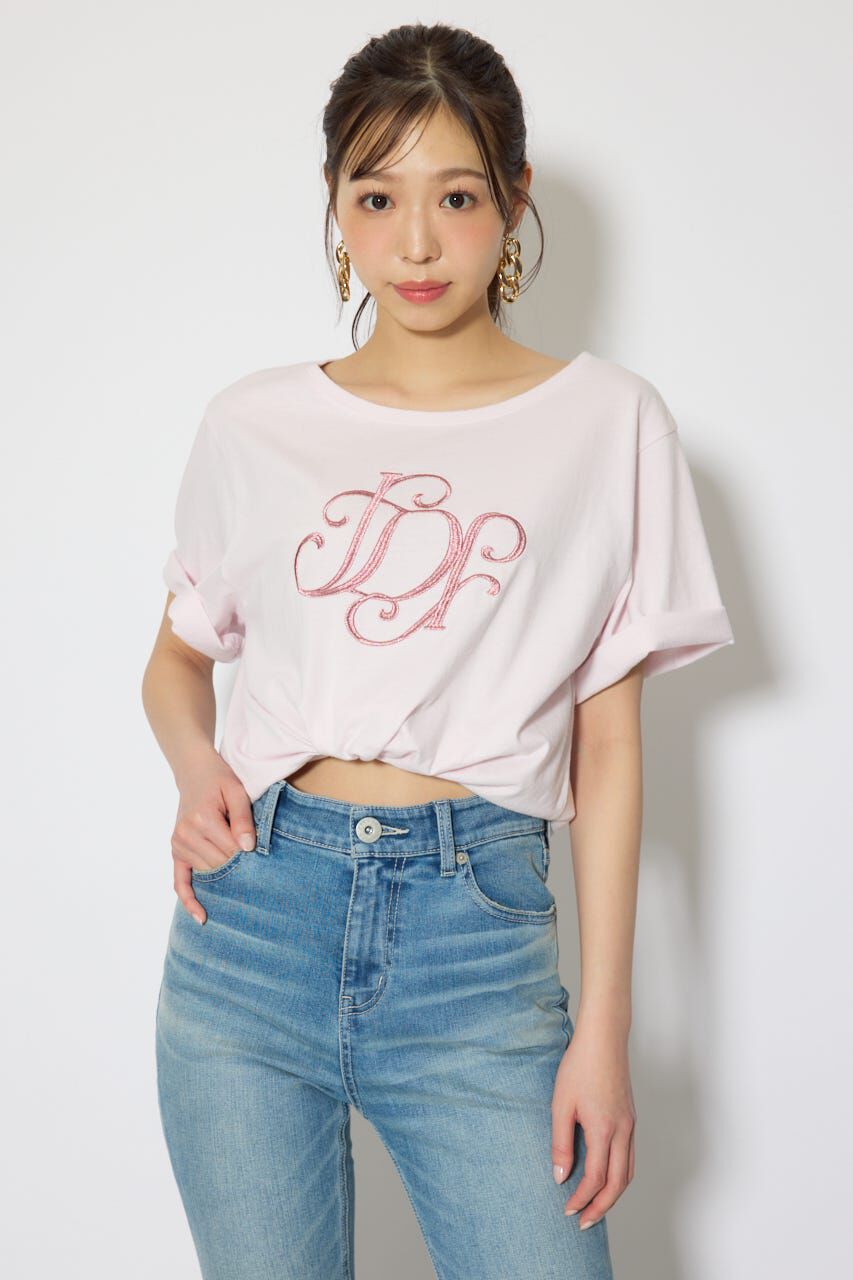 rienda「RDロゴTシャツ」|Tシャツ・カットソー|L/PNK1