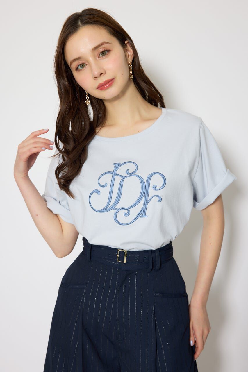 rienda「RDロゴTシャツ」|Tシャツ・カットソー|L/BLU1