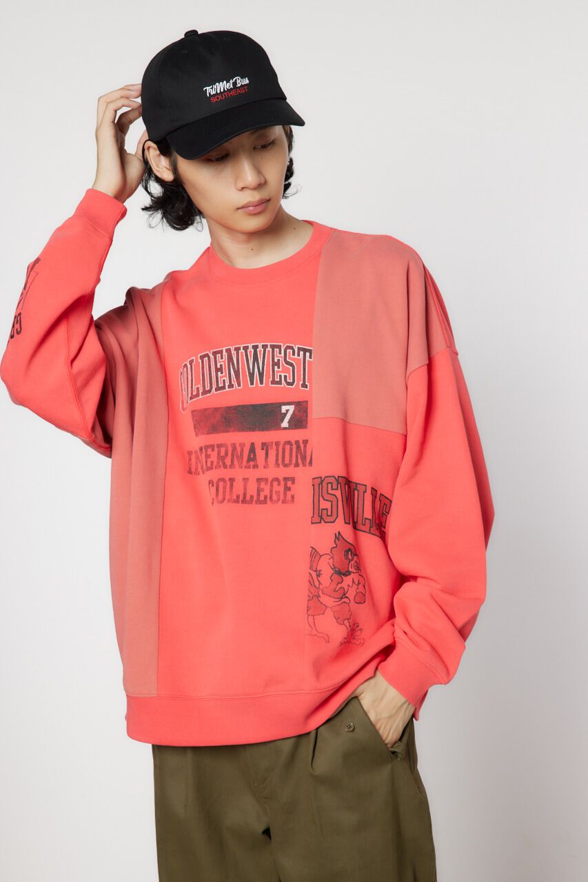 RODEO CROWNS「リメイクライクスウェット」|パーカー|L/RED1