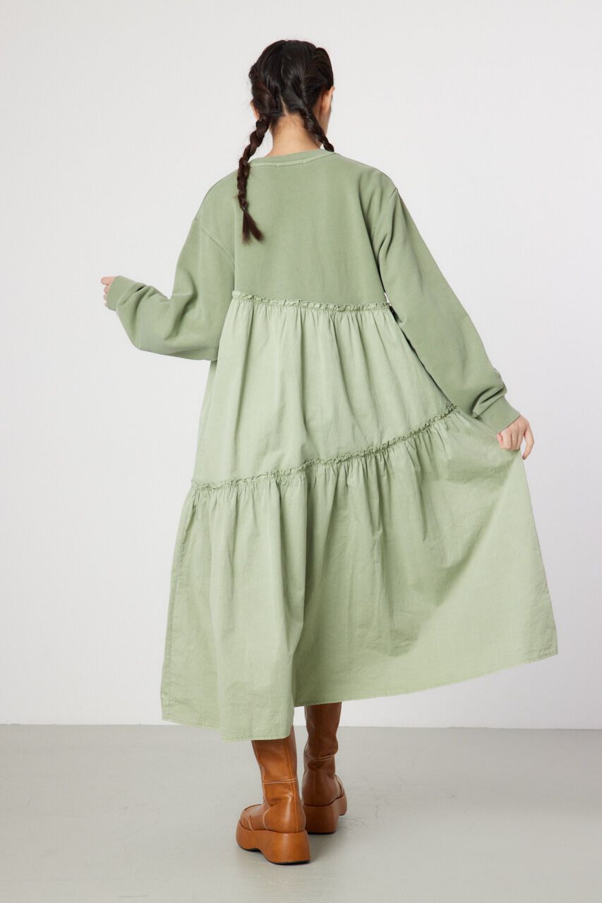 RODEO CROWNS「ピグメント布帛ドッキングワンピース」|ワンピース|