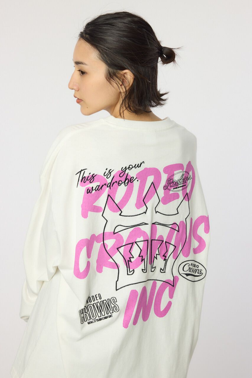 RODEO CROWNS「BACK SKETCH LOGO ロングTシャツ」|Tシャツ・カットソー|