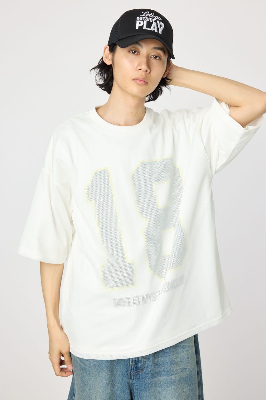 RODEO CROWNS「メッシュドッキンクナンバーTシャツ」|Tシャツ・カットソー|