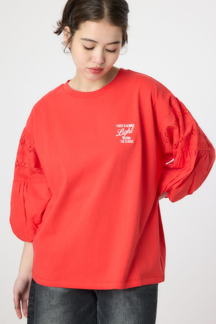RODEO CROWNS「バルーンスリーブトップス」|Tシャツ・カットソー|RED
