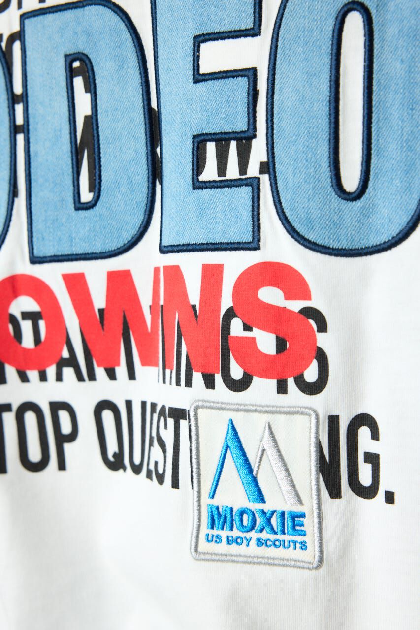 RODEO CROWNS「Overlap デニムアップリケTシャツ」|Tシャツ・カットソー|