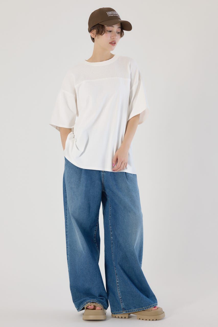 RODEO CROWNS「ワッフルコンビカットトップス」|Tシャツ・カットソー|