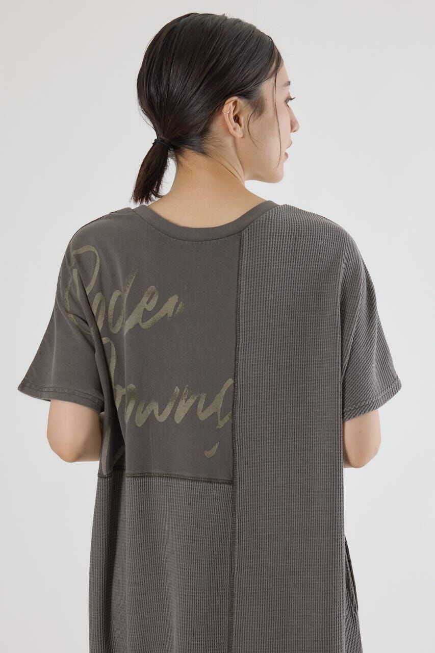 RODEO CROWNS「2way ワッフルコンビカットロングワンピース」|ワンピース|