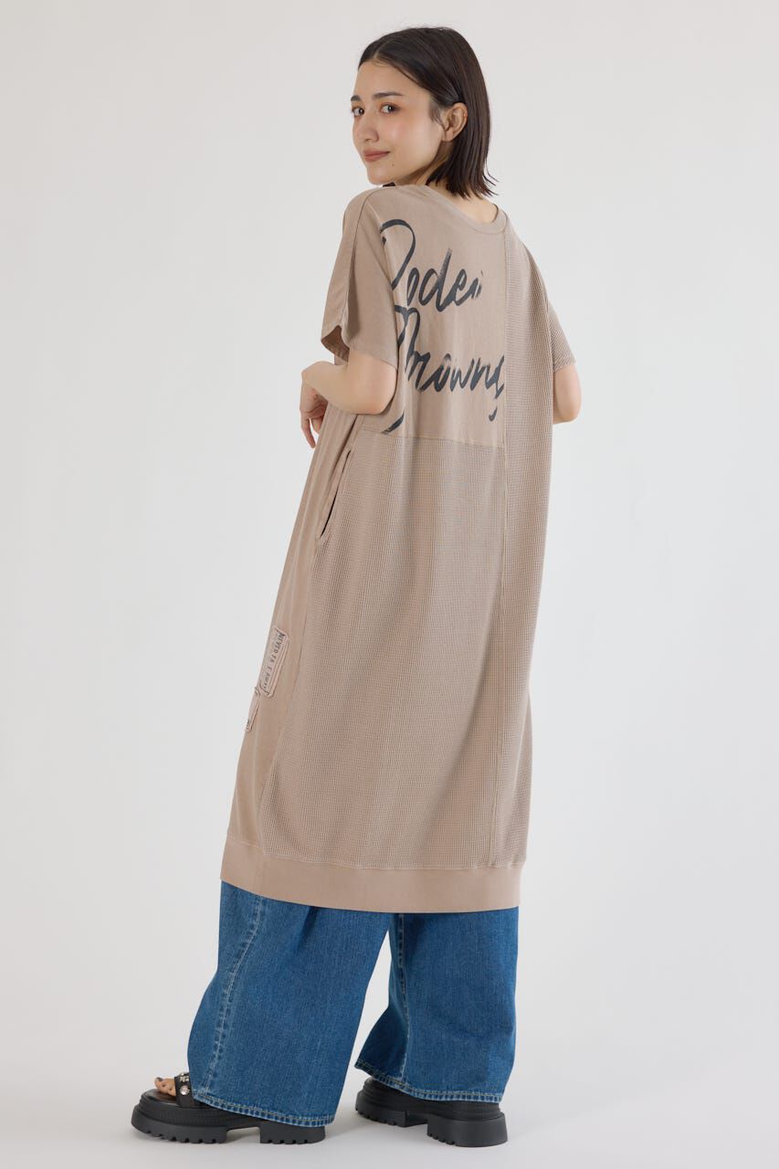 RODEO CROWNS「2way ワッフルコンビカットロングワンピース」|ワンピース|