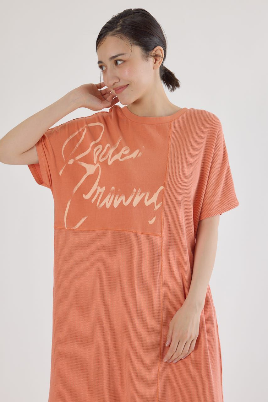 RODEO CROWNS「2way ワッフルコンビカットロングワンピース」|ワンピース|