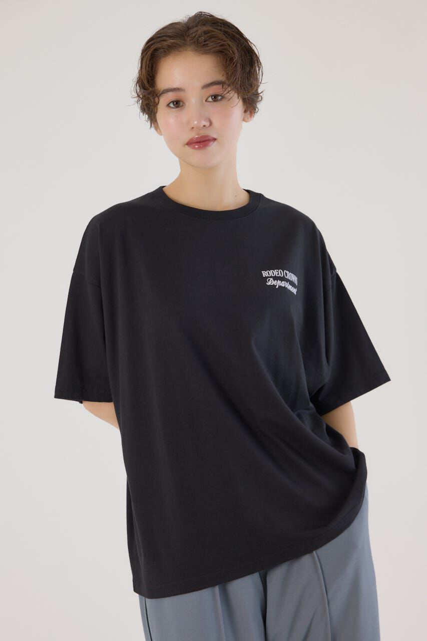 RODEO CROWNS「PATCHED LOGO Tシャツ」|Tシャツ・カットソー|BLK