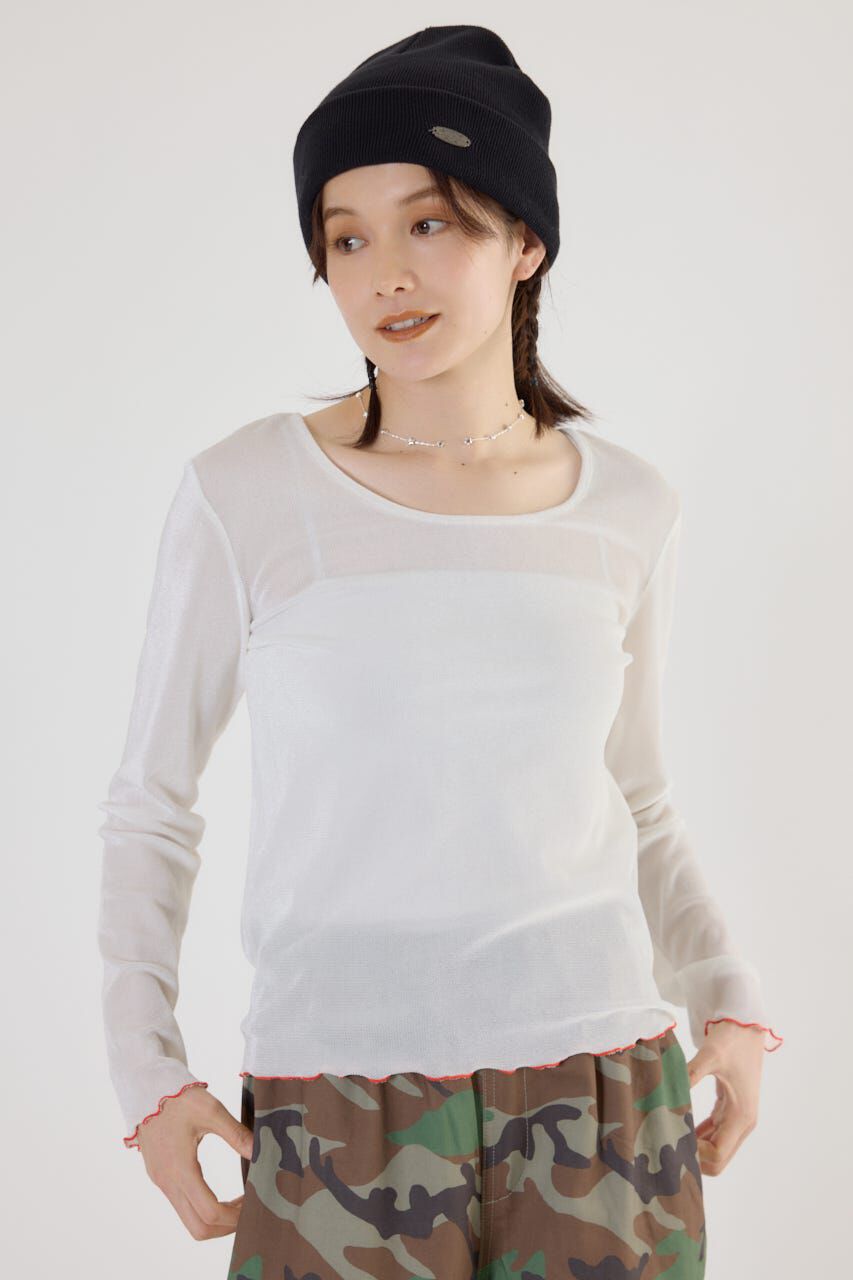 RODEO CROWNS「2WAYシアーベロアトップス」|Tシャツ・カットソー|