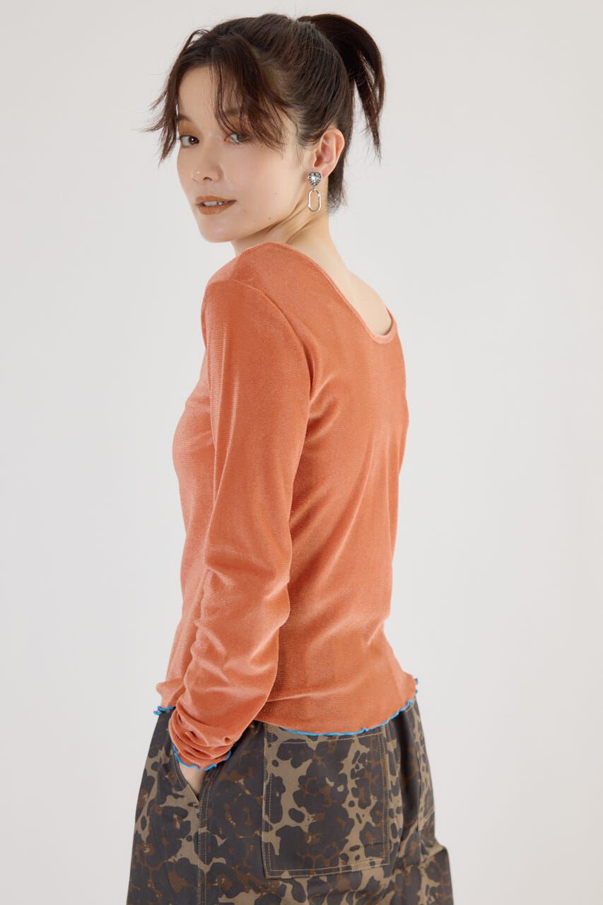 RODEO CROWNS「2WAYシアーベロアトップス」|Tシャツ・カットソー|