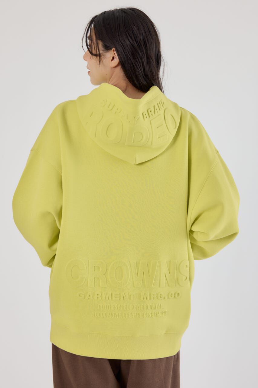 RODEO CROWNS「エンボスBIG ZIPパーカー」|パーカー|