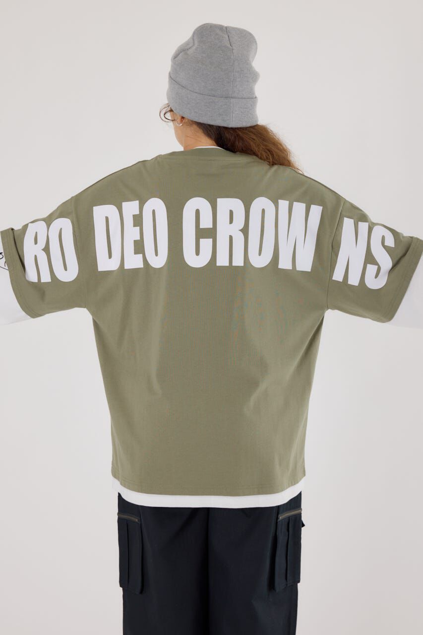 RODEO CROWNS「オーバーロゴレイヤードロングスリーブTシャツ」|Tシャツ・カットソー|
