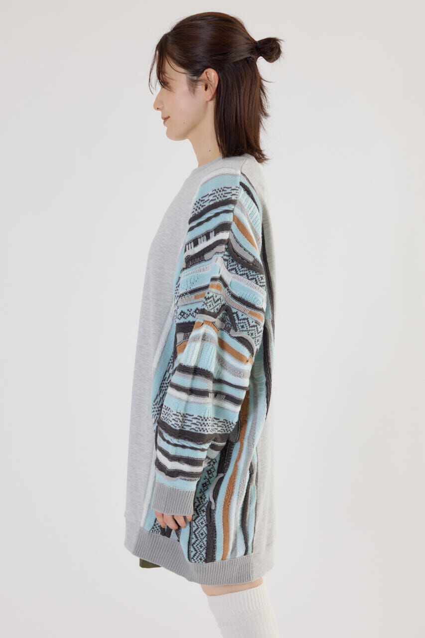 RODEO CROWNS「3D マルチカラーニットドッキングチュニック」|ニット・セーター|