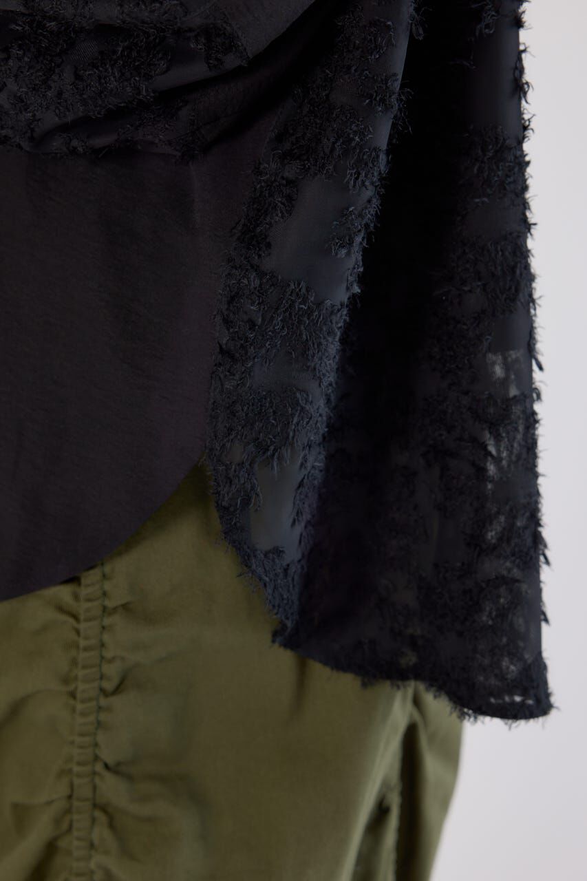 RODEO CROWNS「フリンジジャガード切替シャツ」|シャツ・ブラウス|