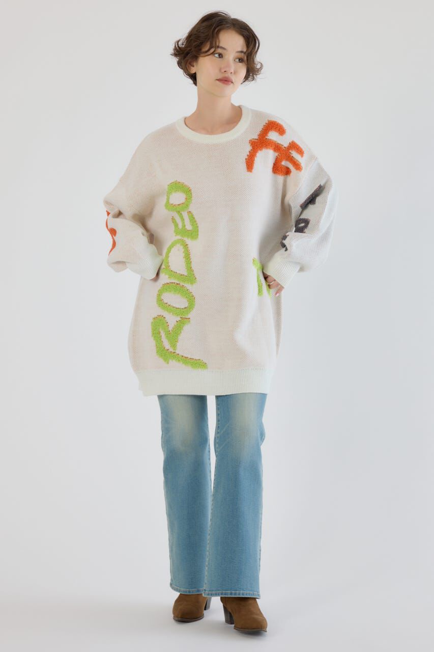 RODEO CROWNS「レタリングロゴニットワンピース」|ワンピース|