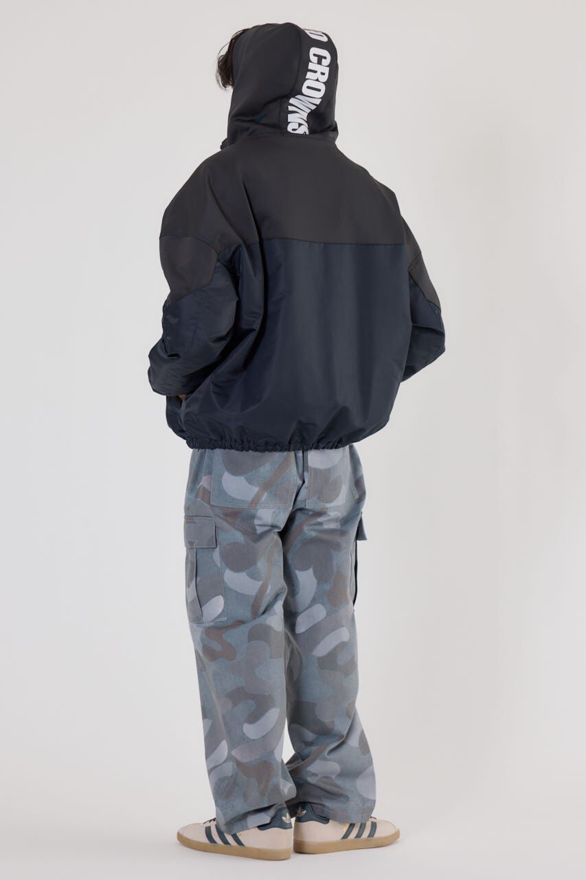 RODEO CROWNS「バイカラーフーデッドブルゾン」|ブルゾン・スタジャン|