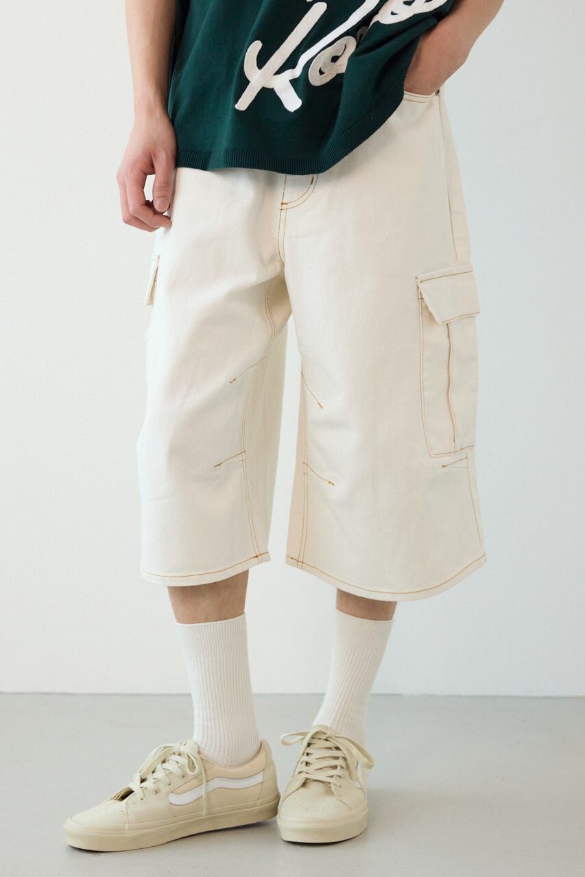 RODEO CROWNS「デニムバミューダカーゴパンツ」|デニム|