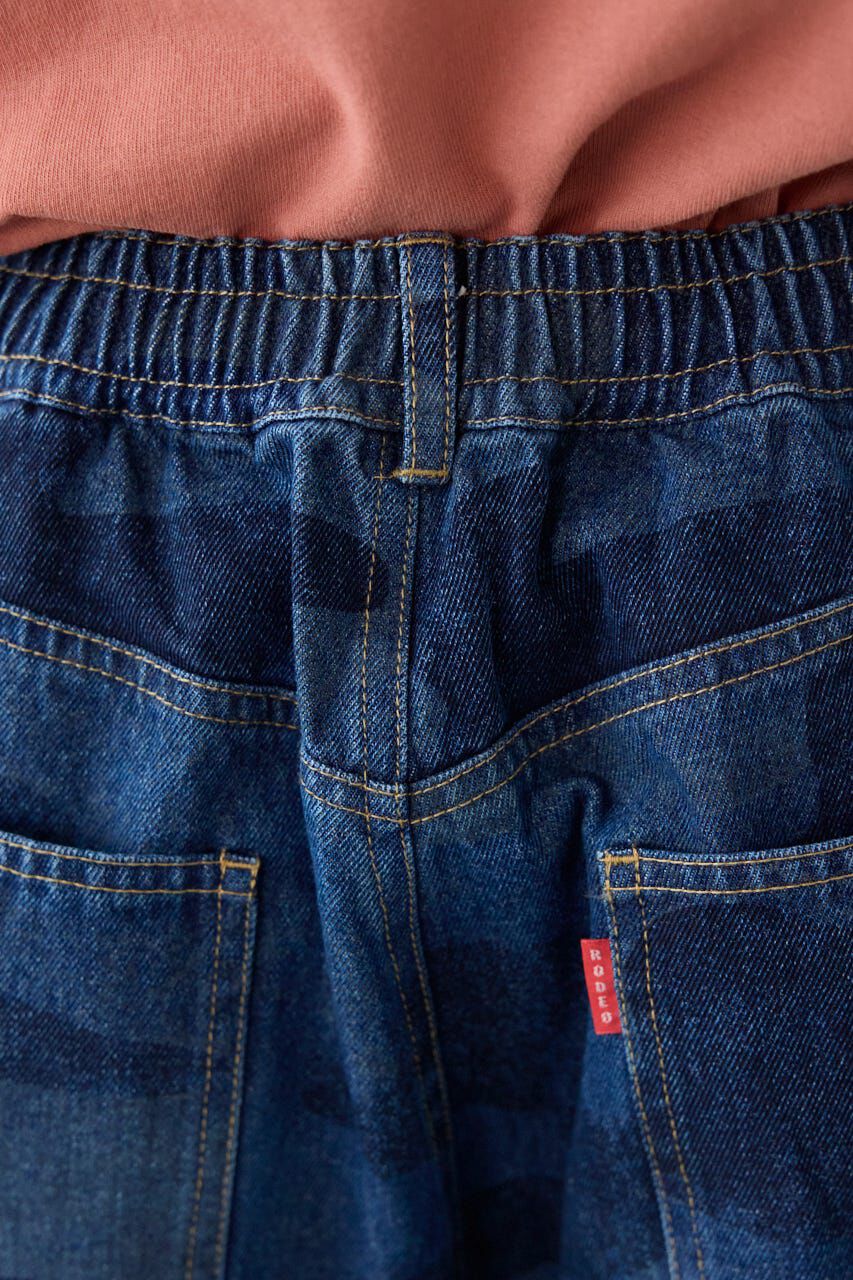 RODEO CROWNS「カモフラデニムバミューダパンツ」|デニム|