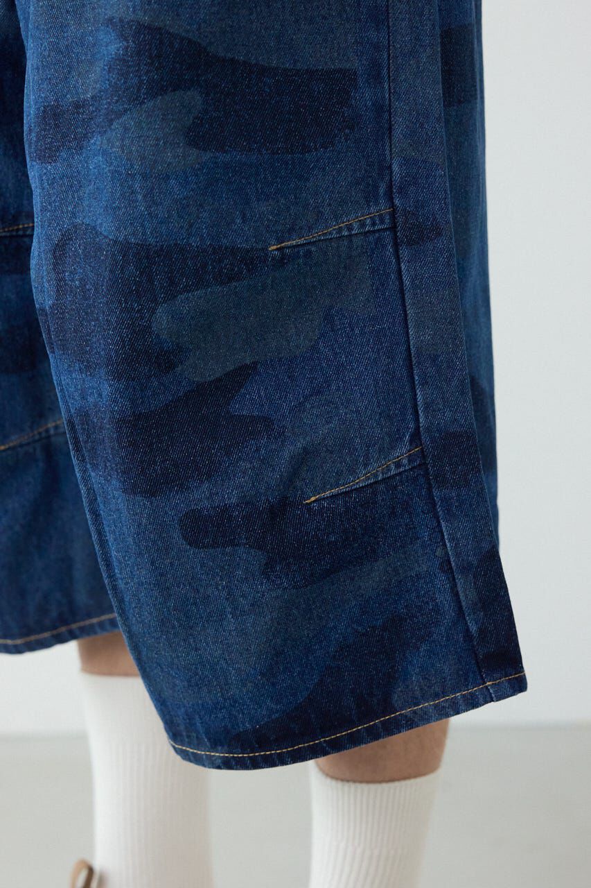 RODEO CROWNS「カモフラデニムバミューダパンツ」|デニム|