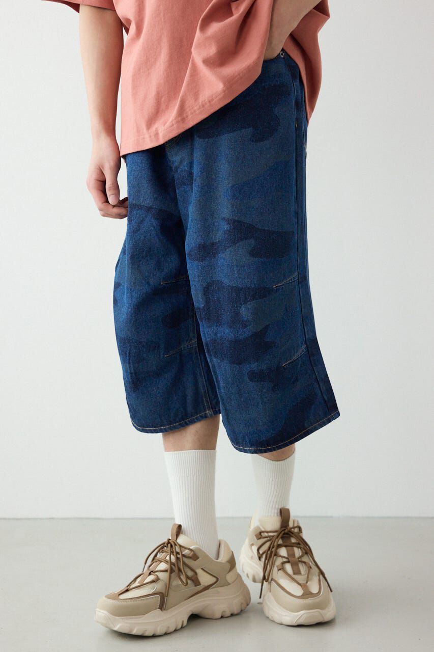 RODEO CROWNS「カモフラデニムバミューダパンツ」|デニム|