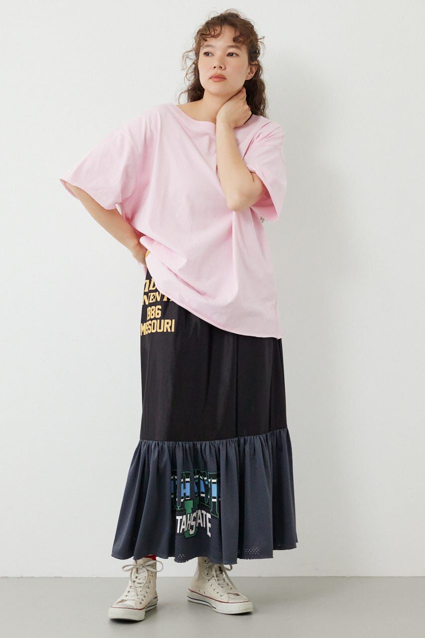 RODEO CROWNS「＜WEB先行アイテム＞リメイク GAMEティアードスカート」|スカート|