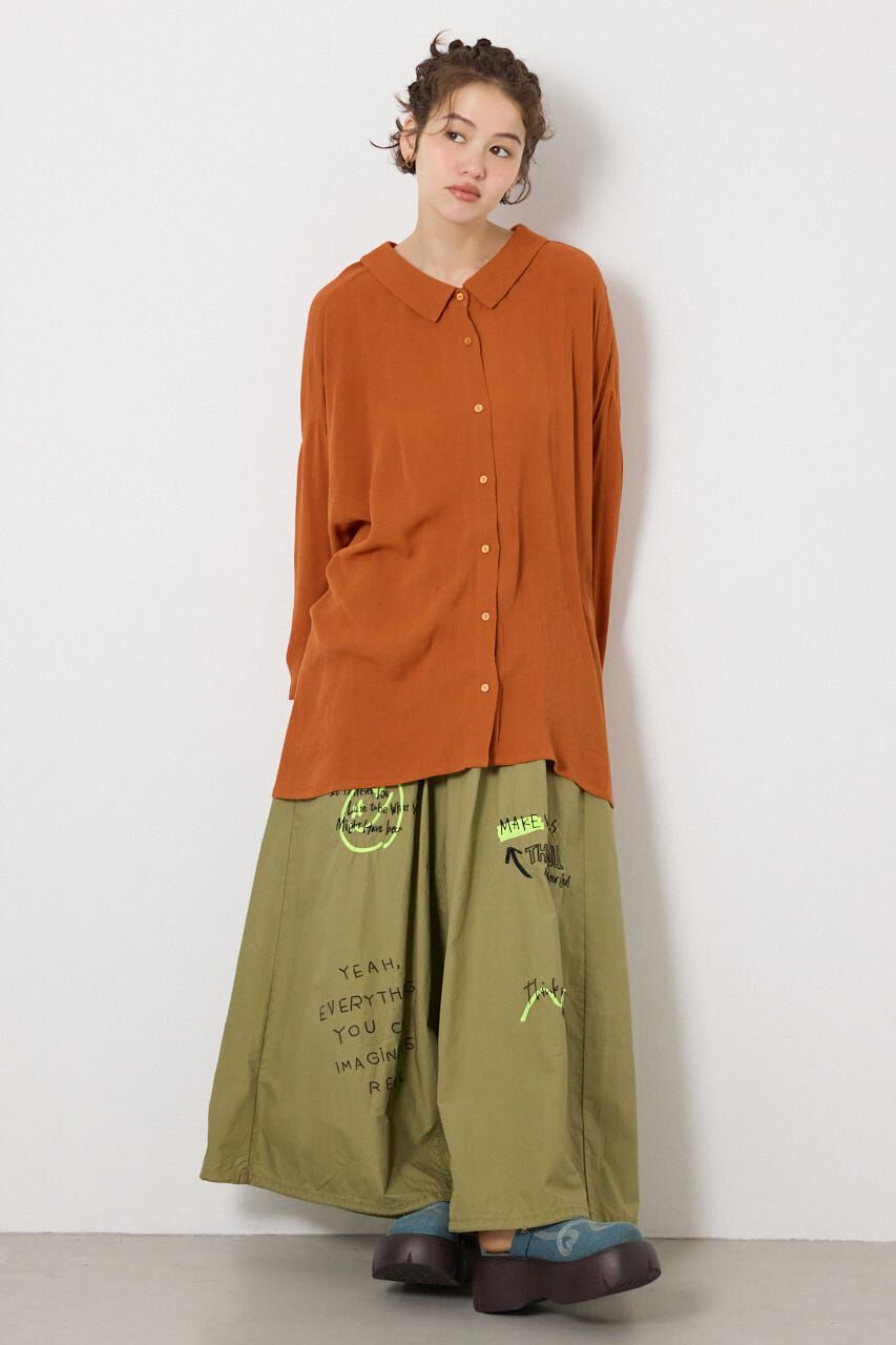 RODEO CROWNS「＜WEB先行アイテム＞レーヨンクレープ2WAYシャツ」|シャツ・ブラウス|