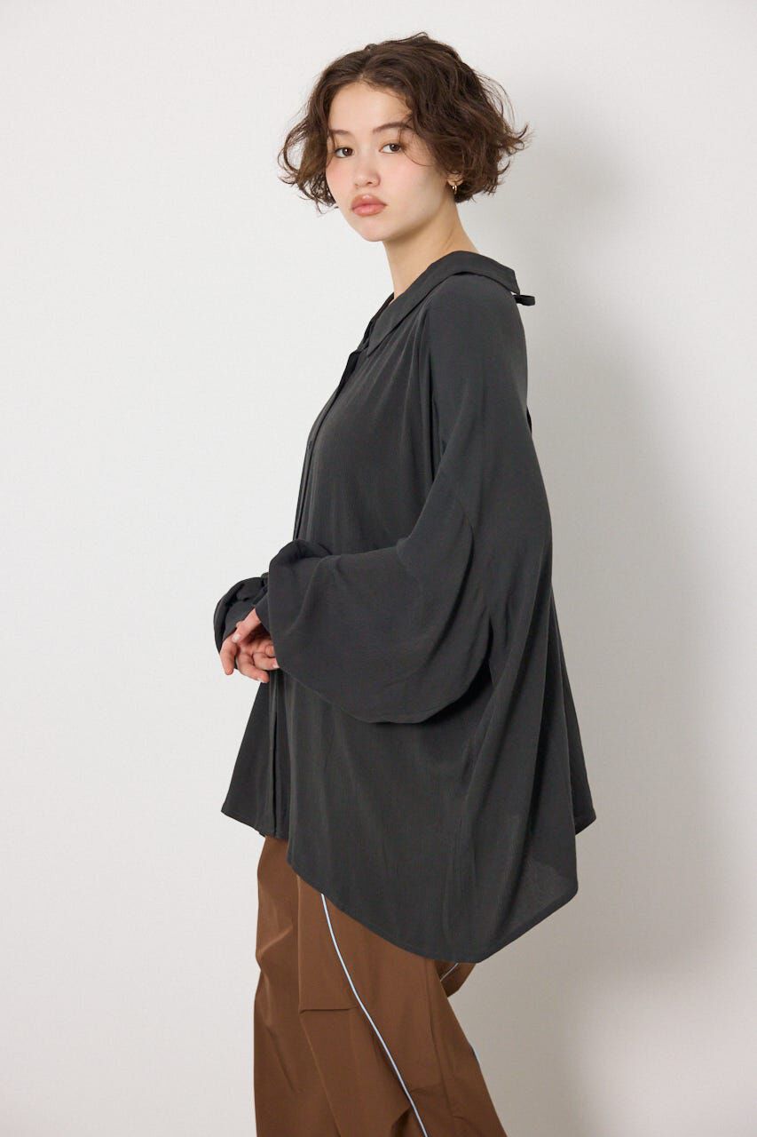 RODEO CROWNS「＜WEB先行アイテム＞レーヨンクレープ2WAYシャツ」|シャツ・ブラウス|