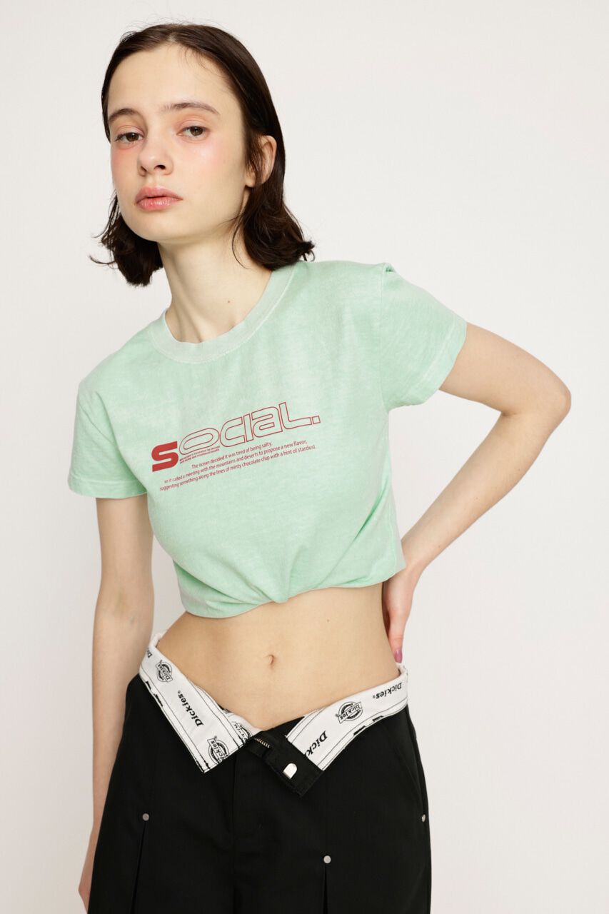 SLY「CREWNECK PRINT Tシャツ」|Tシャツ・カットソー|