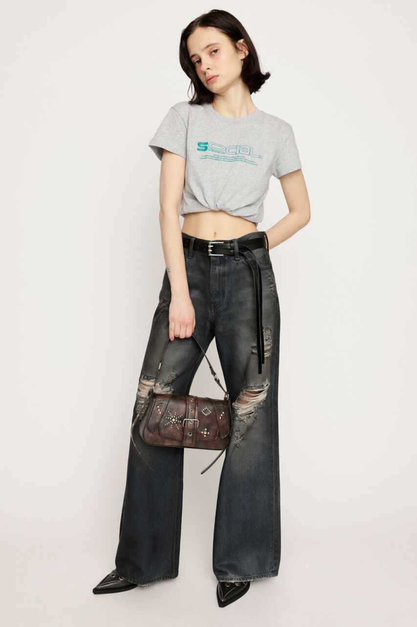 SLY「CREWNECK PRINT Tシャツ」|Tシャツ・カットソー|