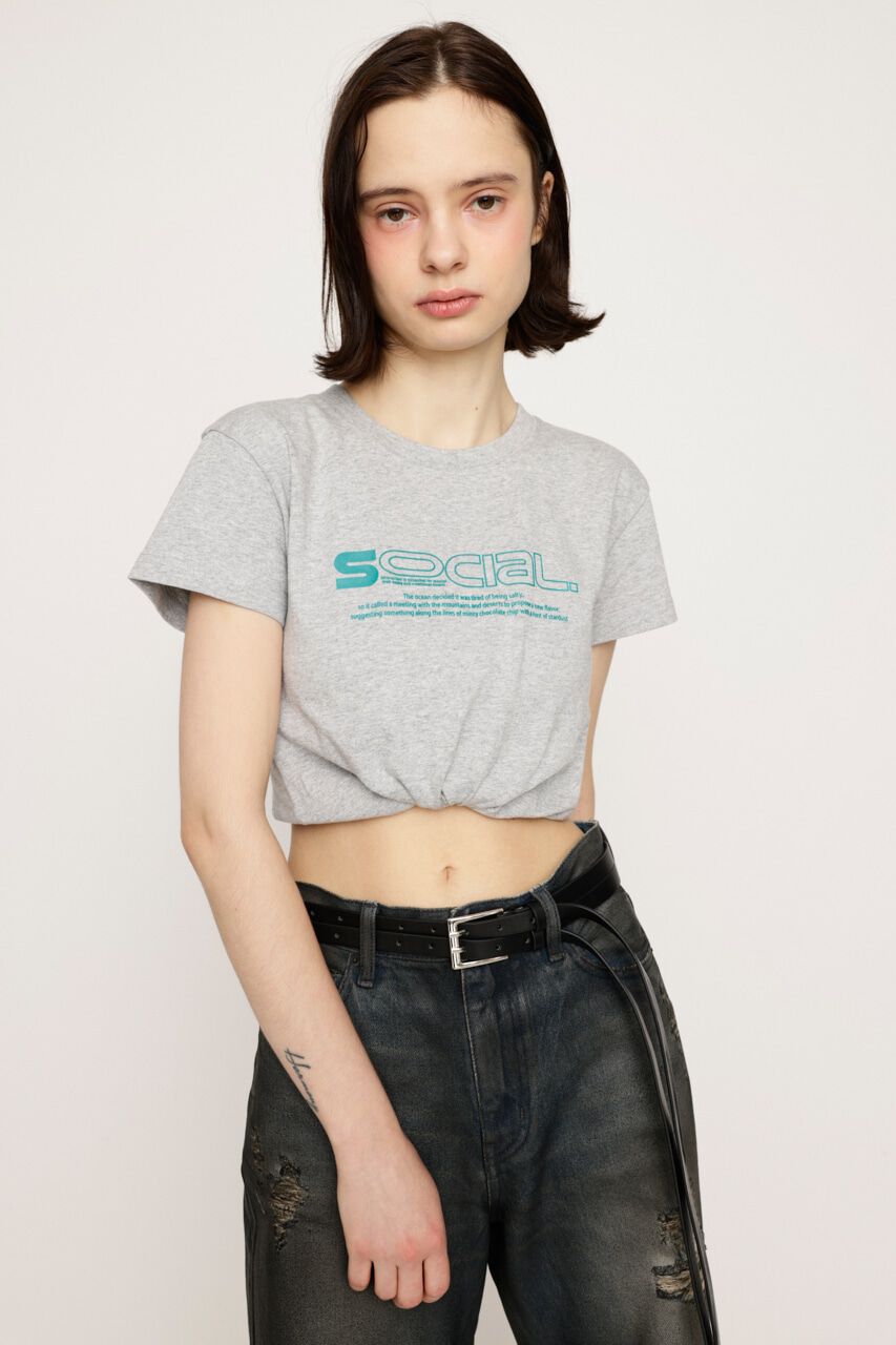 SLY「CREWNECK PRINT Tシャツ」|Tシャツ・カットソー|