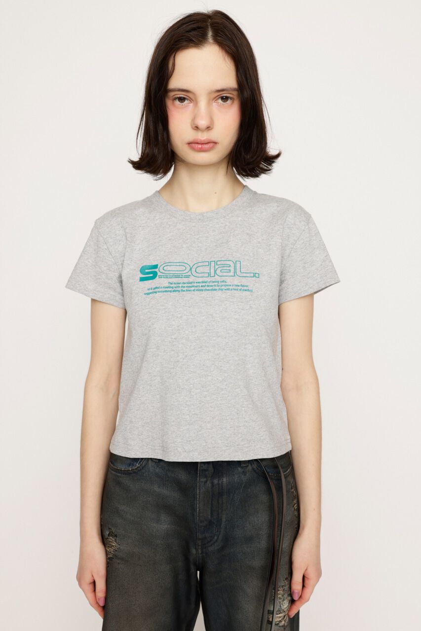 SLY「CREWNECK PRINT Tシャツ」|Tシャツ・カットソー|