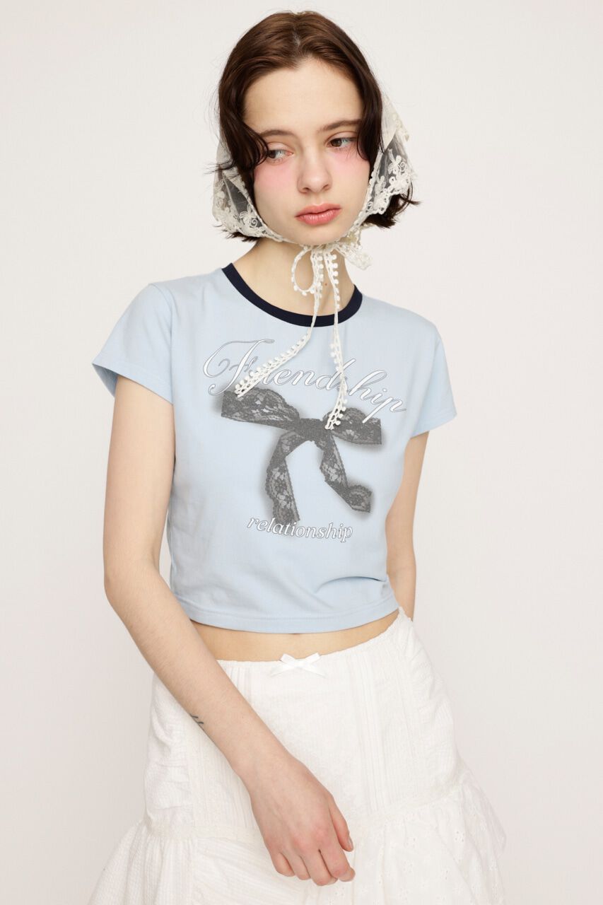SLY「RIBBON COMPACT Tシャツ」|Tシャツ・カットソー|