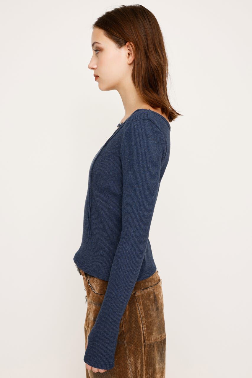 SLY「2WAY CUT RIB トップス」|Tシャツ・カットソー|