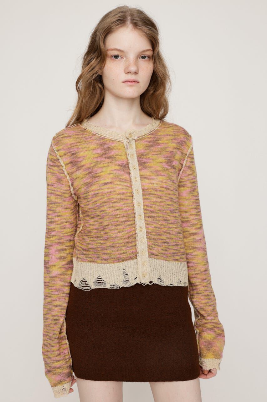 SLY「TWIN BLOOM KNIT カーディガン」|カーディガン|
