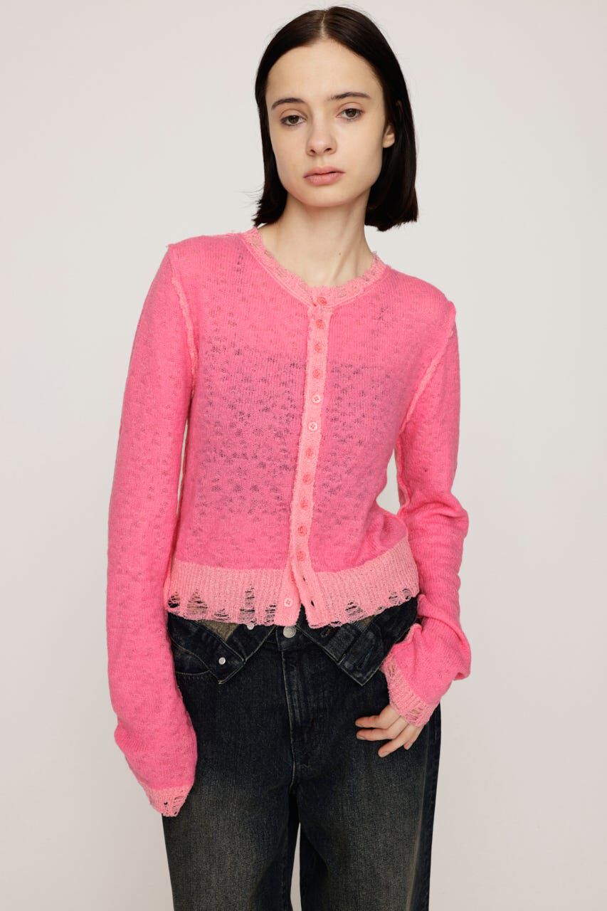 SLY「TWIN BLOOM KNIT カーディガン」|カーディガン|