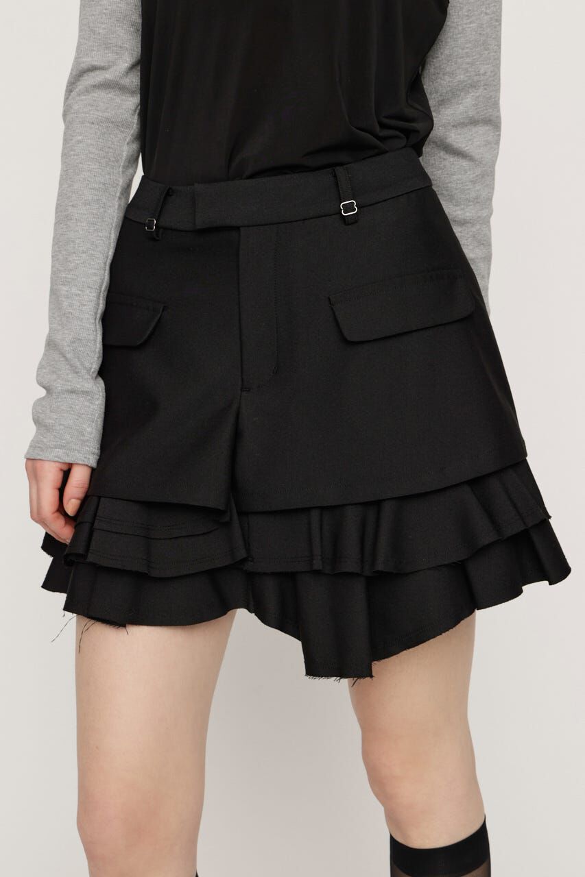 SLY「LAYERED FRILL スコート」|その他|BLK